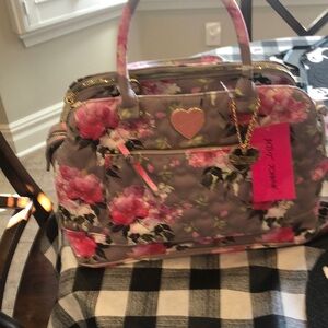 Betsy Johnson floral handbag